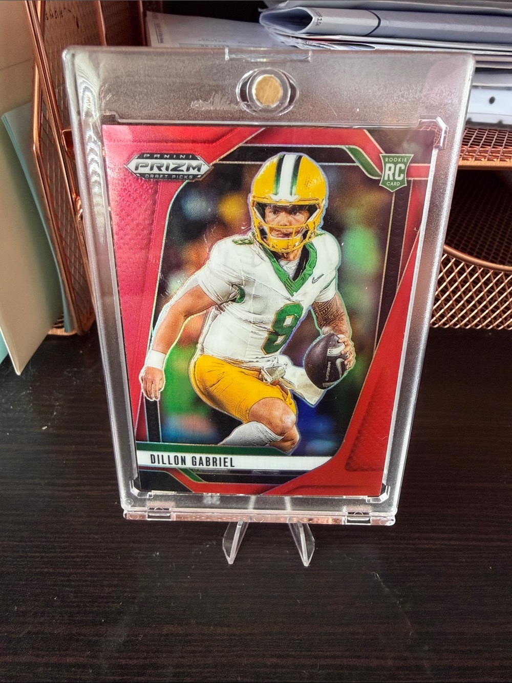 Dillon Gabriel Panini Prizm Rookie Football Card - Red/Green/Yellow